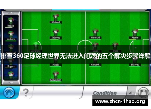 排查360足球经理世界无法进入问题的五个解决步骤详解